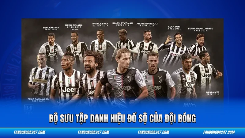 Bộ sưu tập danh hiệu đồ sộ của đội bóng